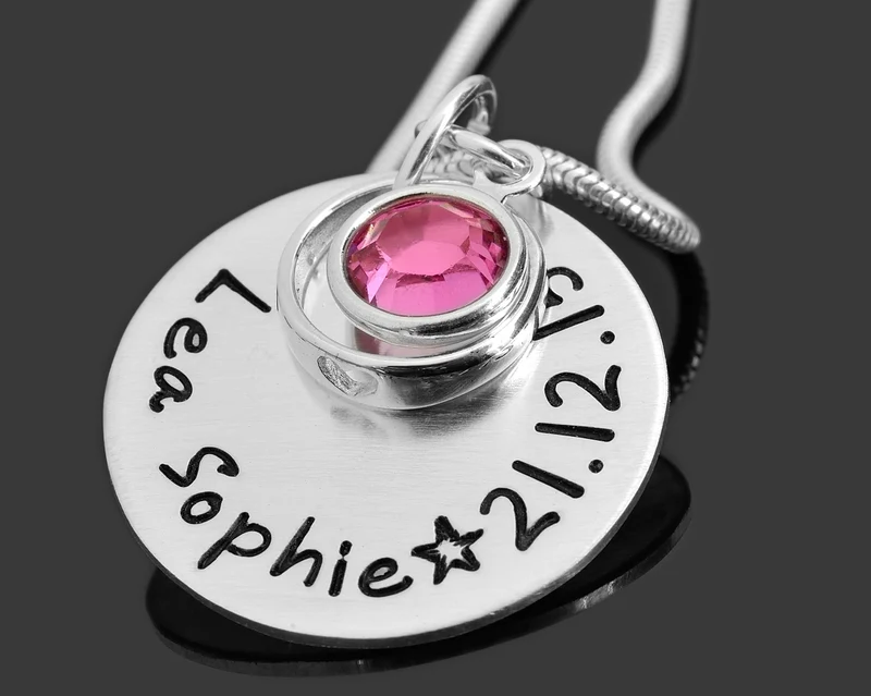 TAUFKETTE GRAVUR, TAUFE SCHMUCK, TAUFRING MIT GRAVUR, NAMENSKETTE SILBER