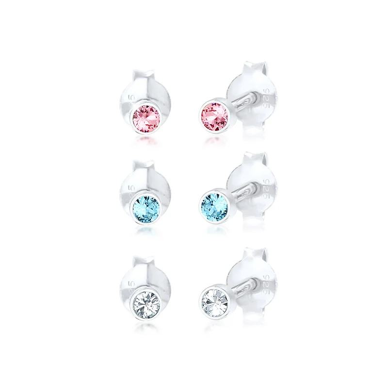Ohrstecker | Mit Kristallen von Swarovski® (Hellblau)
