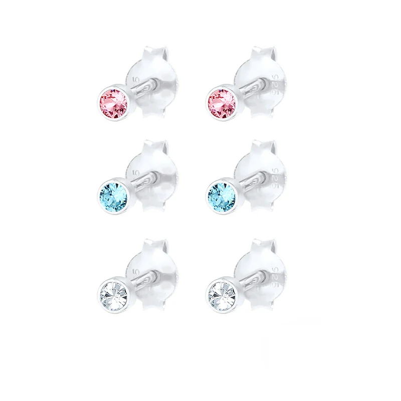 Ohrstecker | Mit Kristallen von Swarovski® (Hellblau)