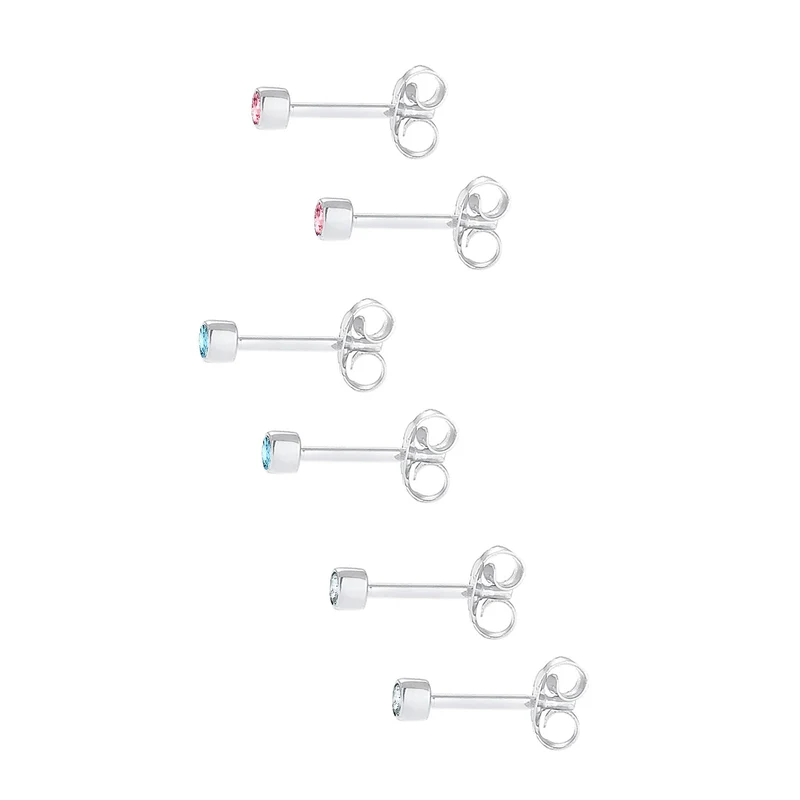 Ohrstecker | Mit Kristallen von Swarovski® (Hellblau)