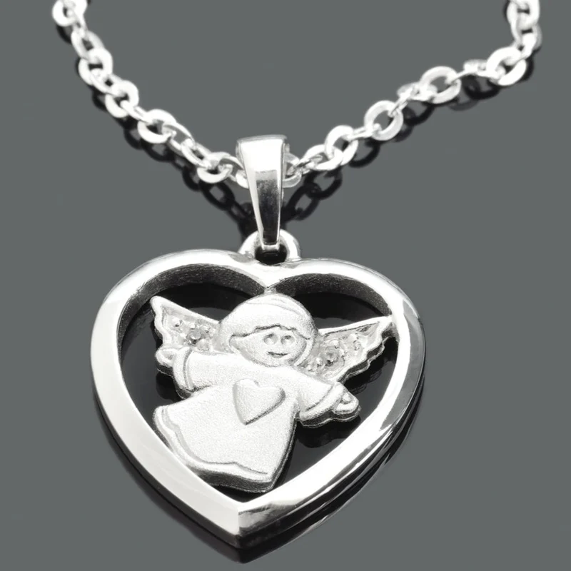 SILBERSCHMUCK ENGEL, SCHUTZENGEL KETTE, TAUFSCHMUCK, KOMMUNION SCHMUCK