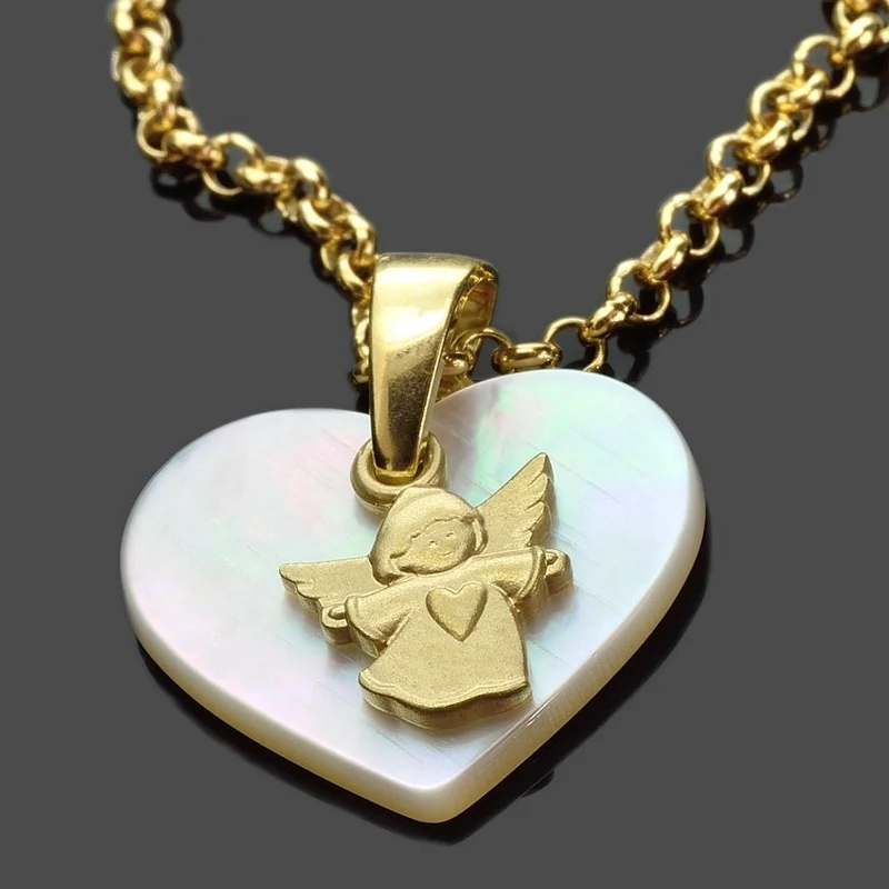 TAUFSCHMUCK GOLD MIT ENGEL, SCHMUCK ZUR TAUFE, JUWELIER ONLINE