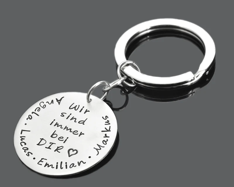 ANHÄNGER SCHLÜSSELBUND GRAVUR PAPA ANHÄNGER MÄNNER SCHMUCK HERREN 925 SILBER