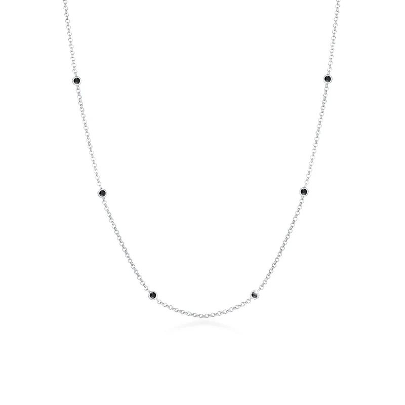 Halskette | Mit Kristallen von Swarovski® (Schwarz)