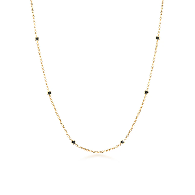Halskette | Mit Kristallen von Swarovski® (Schwarz)