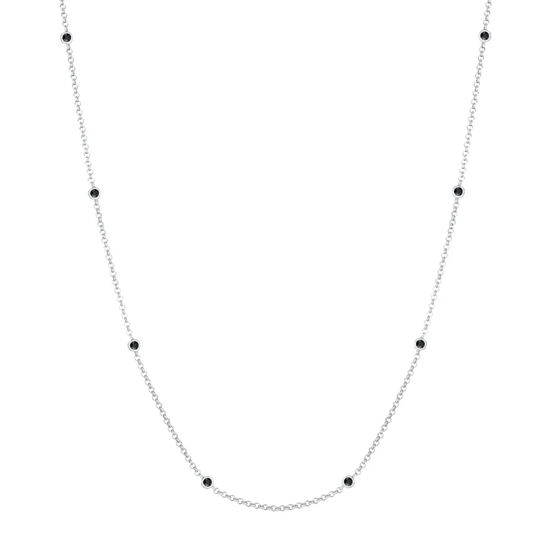Halskette | Mit Kristallen von Swarovski® (Schwarz)