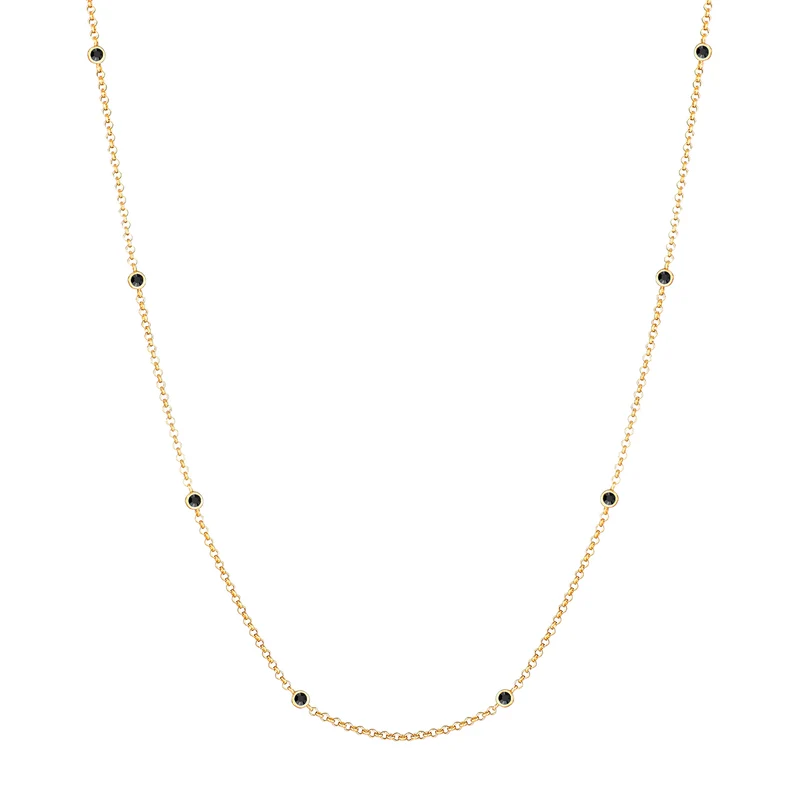 Halskette | Mit Kristallen von Swarovski® (Schwarz)
