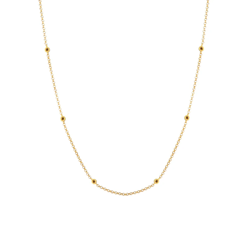 Halskette | Mit Kristallen von Swarovski® (Schwarz)