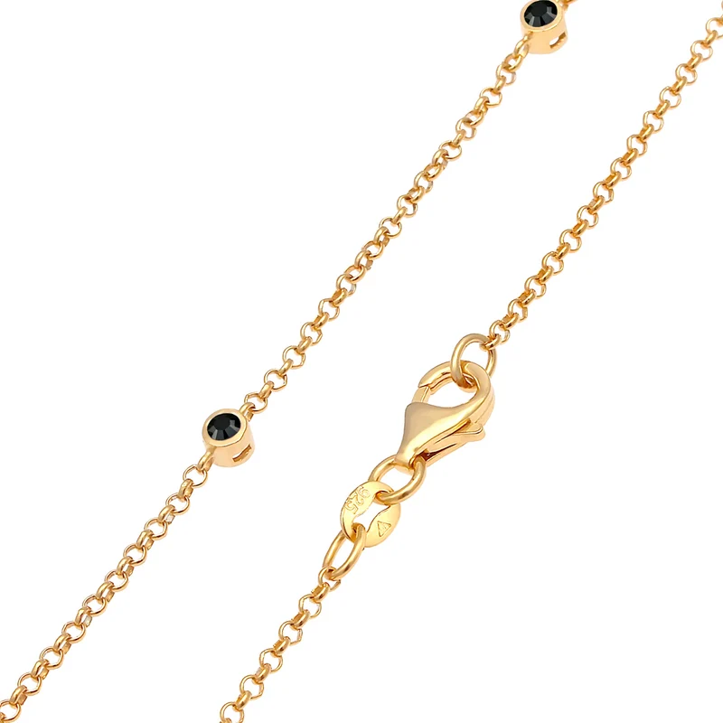 Halskette | Mit Kristallen von Swarovski® (Schwarz)