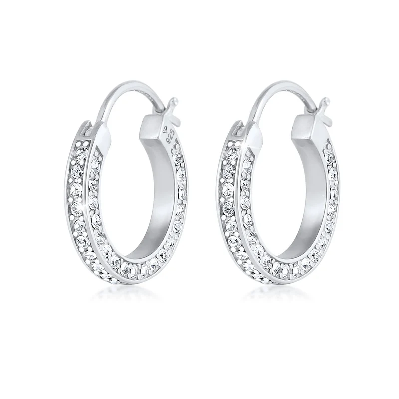 Creole | Mit Kristallen von Swarovski® (Weiß)