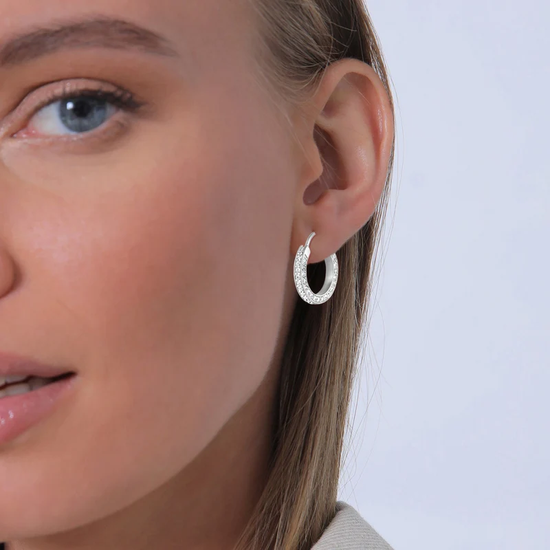 Creole | Mit Kristallen von Swarovski® (Weiß)