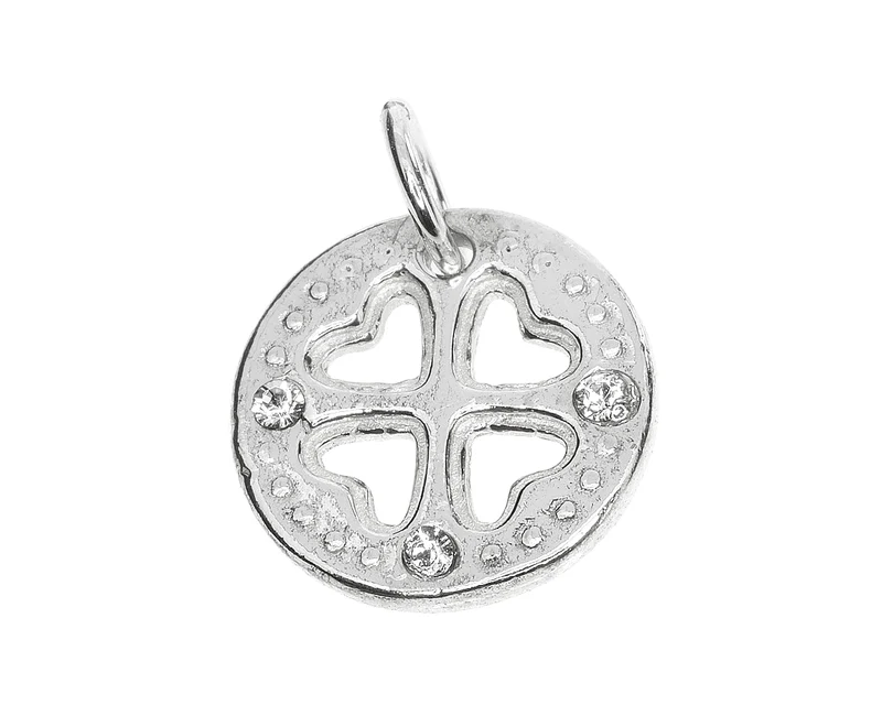 GLÜCKSBRINGER, ANHÄNGER KLEE, KLEEBLATT CHARM, KETTENANHÄNGER