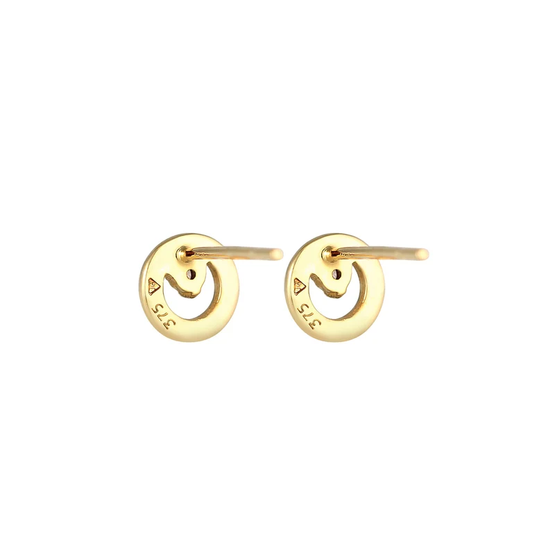 Ohrstecker Kreis | Diamant ( Weiß, 0,03 ct )