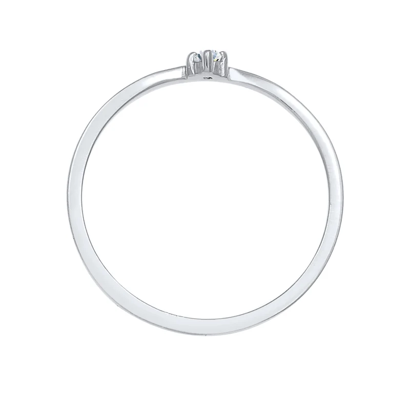 Verlobungsring | Diamant ( Weiß, 0,03 ct )