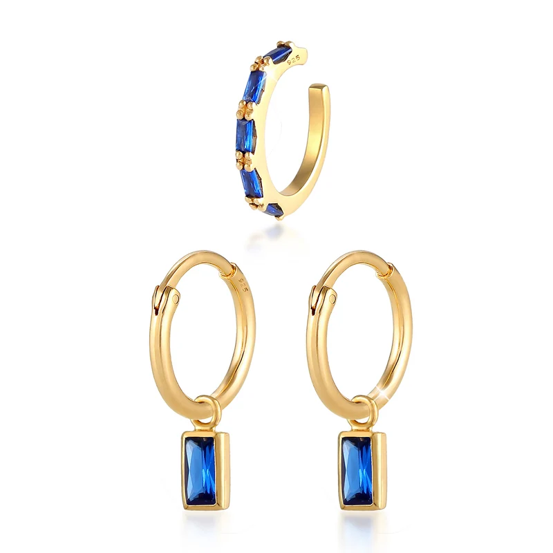 Ohrringset | Saphir ( Blau )