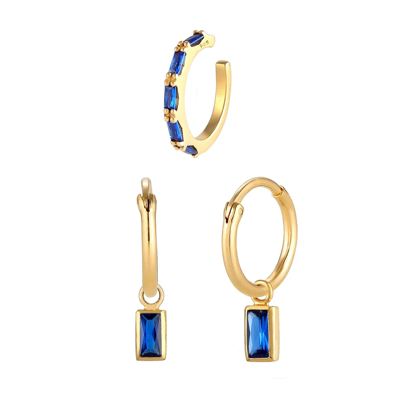 Ohrringset | Saphir ( Blau )