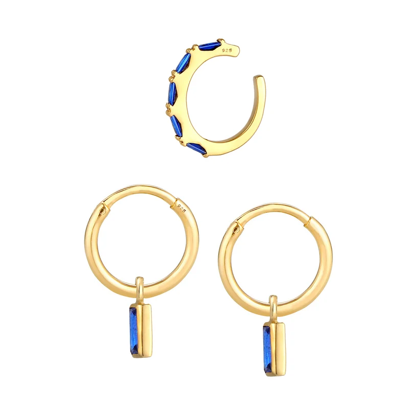 Ohrringset | Saphir ( Blau )