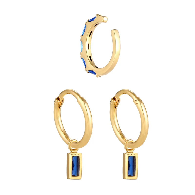 Ohrringset | Saphir ( Blau )