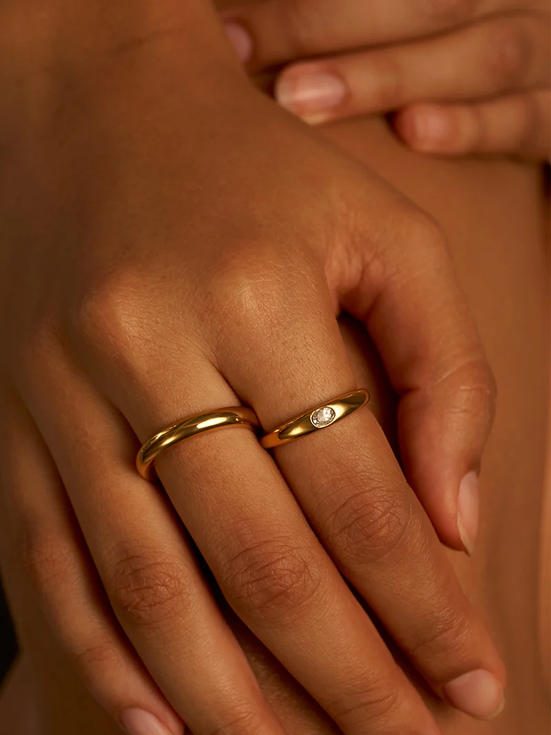 White Dome Ring