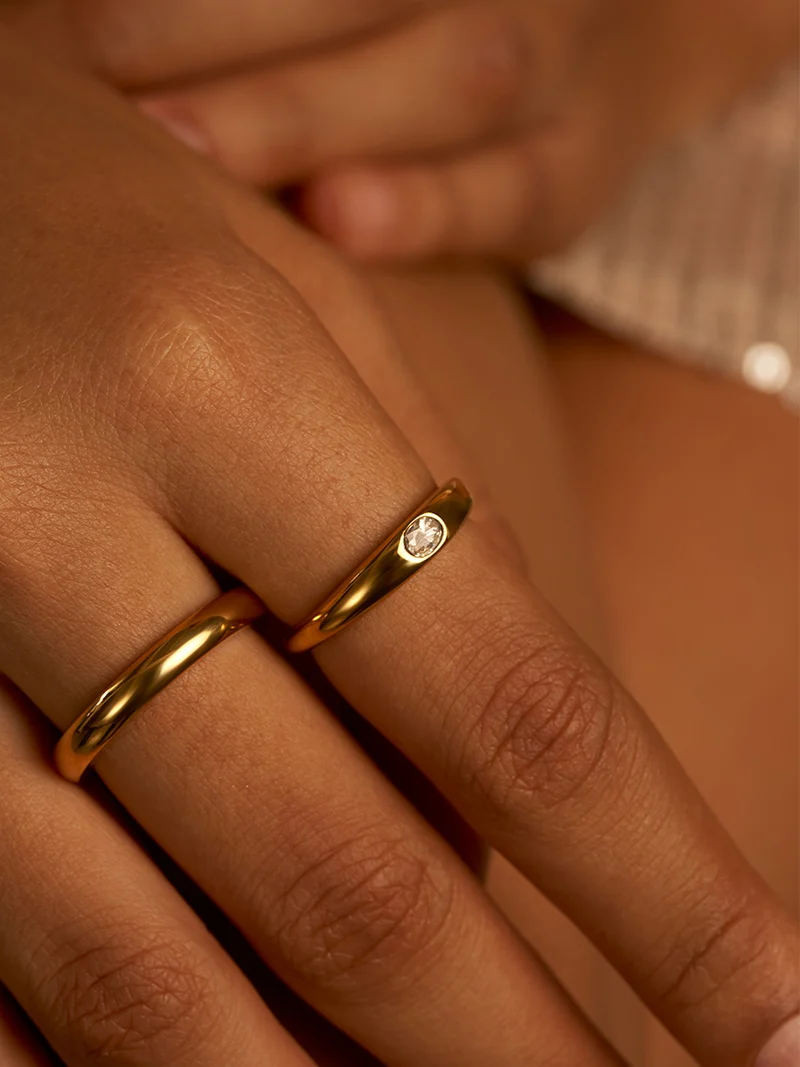 White Dome Ring