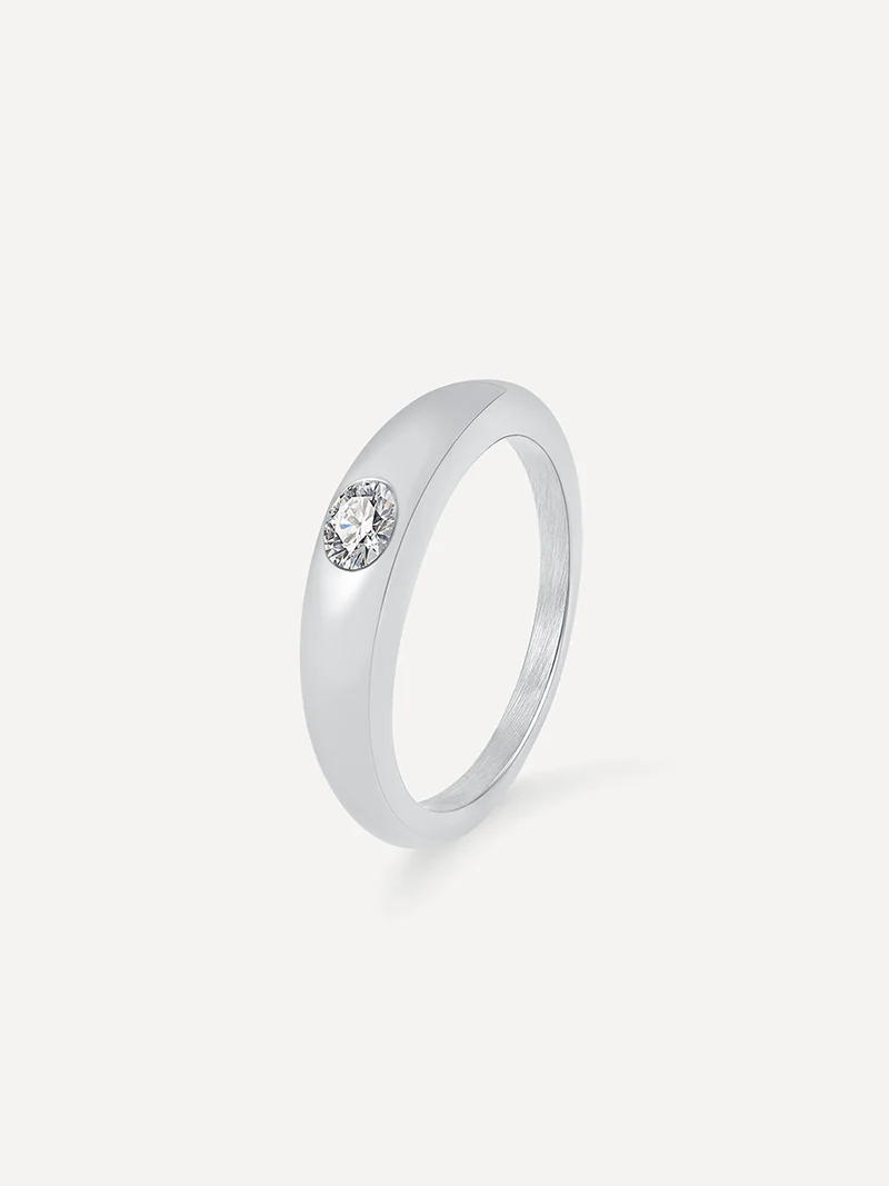 White Dome Ring