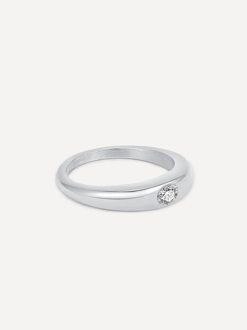 White Dome Ring