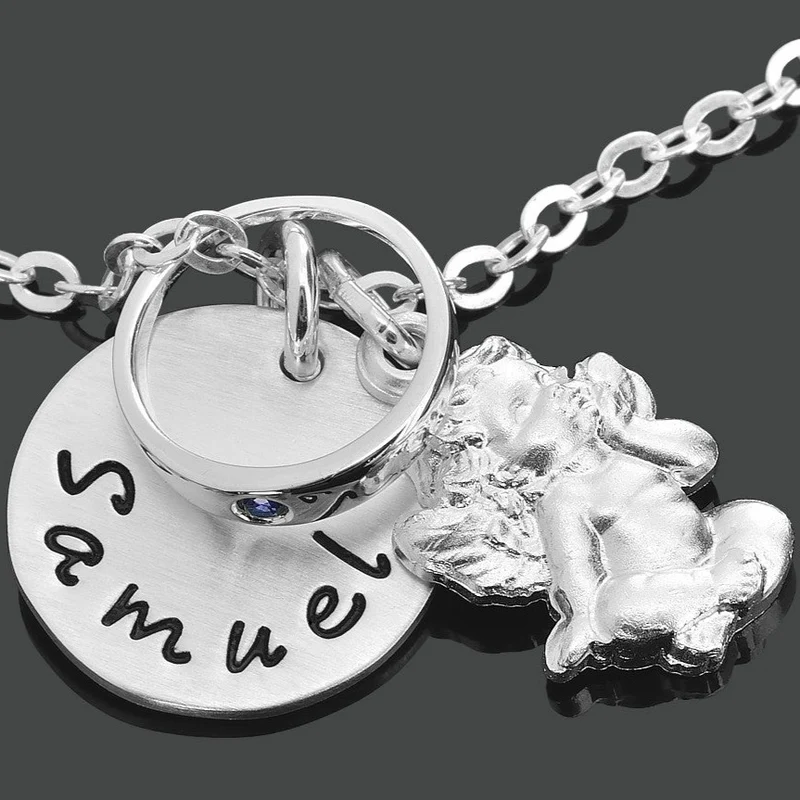 TAUFSCHMUCK MIT TAUFRING, KETTE ZUR TAUFE, KETTE MIT GRAVUR, TAUFKETTE