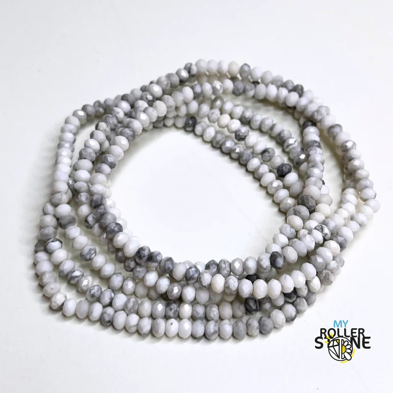 Facettiertes Howlith-Armband