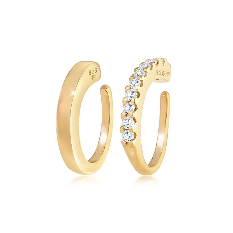 Earcuff | Zirkonia ( Weiß )