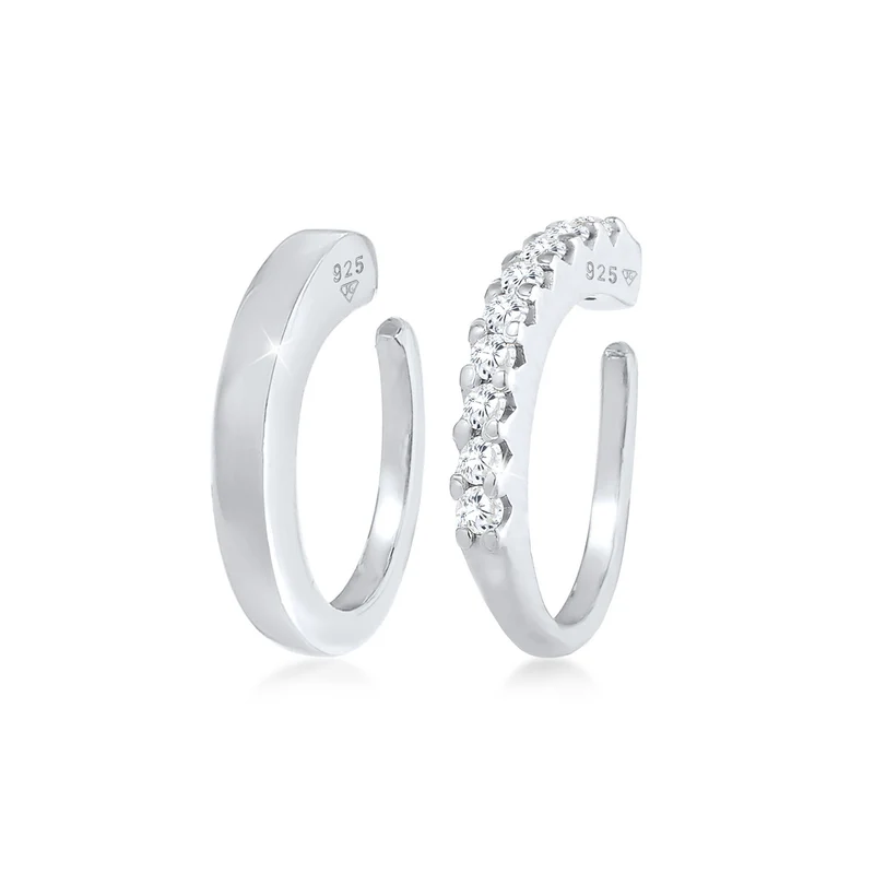 Earcuff | Zirkonia ( Weiß )