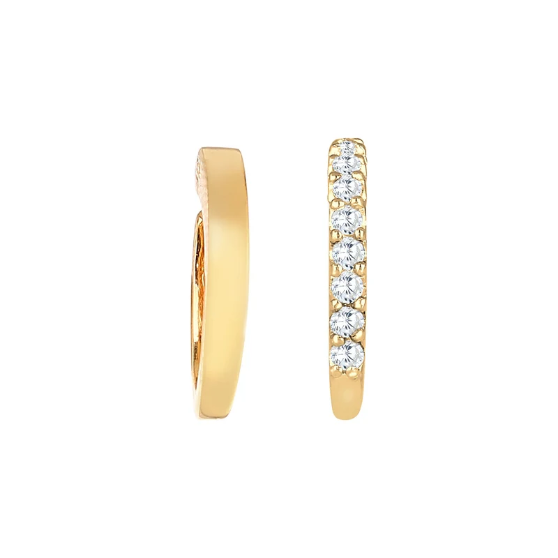 Earcuff | Zirkonia ( Weiß )