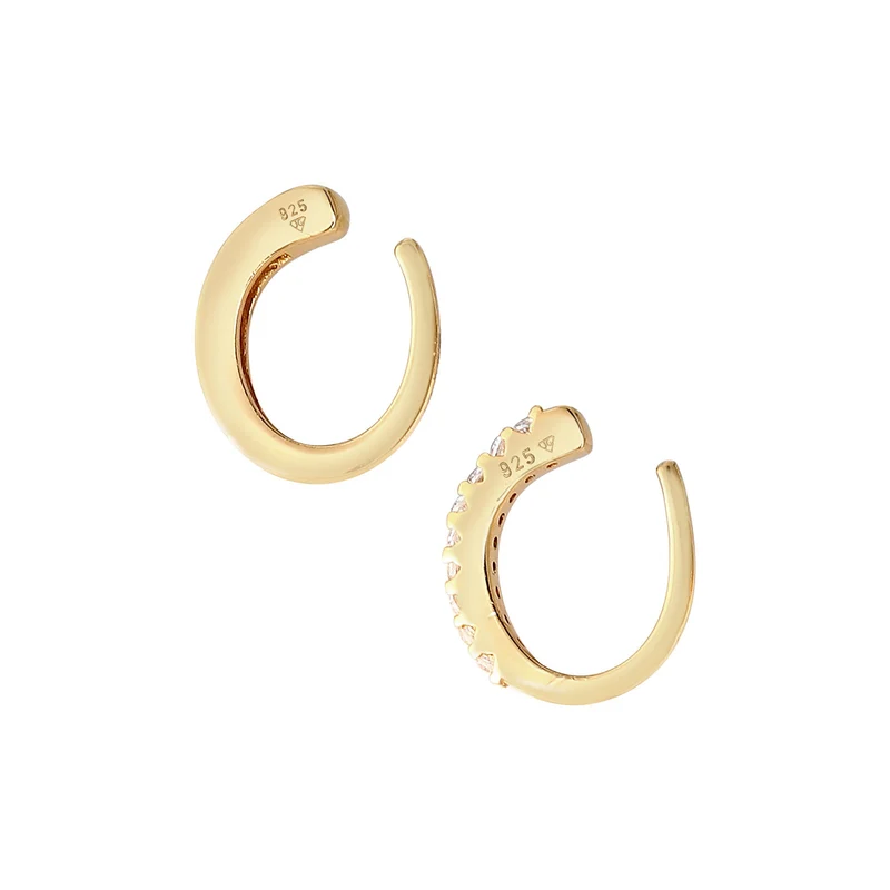 Earcuff | Zirkonia ( Weiß )