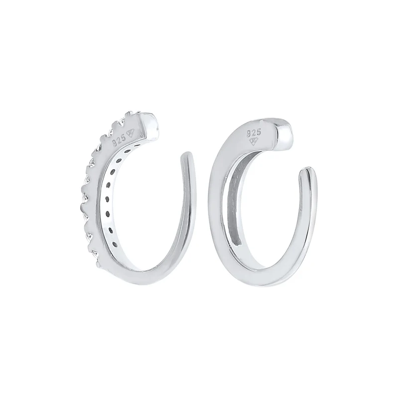 Earcuff | Zirkonia ( Weiß )