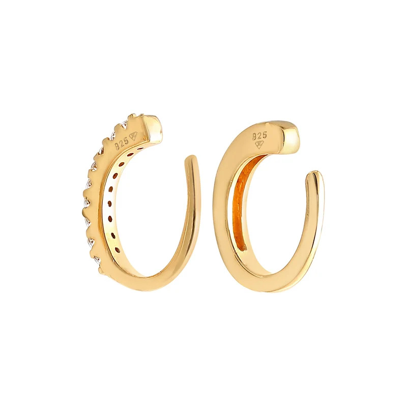 Earcuff | Zirkonia ( Weiß )