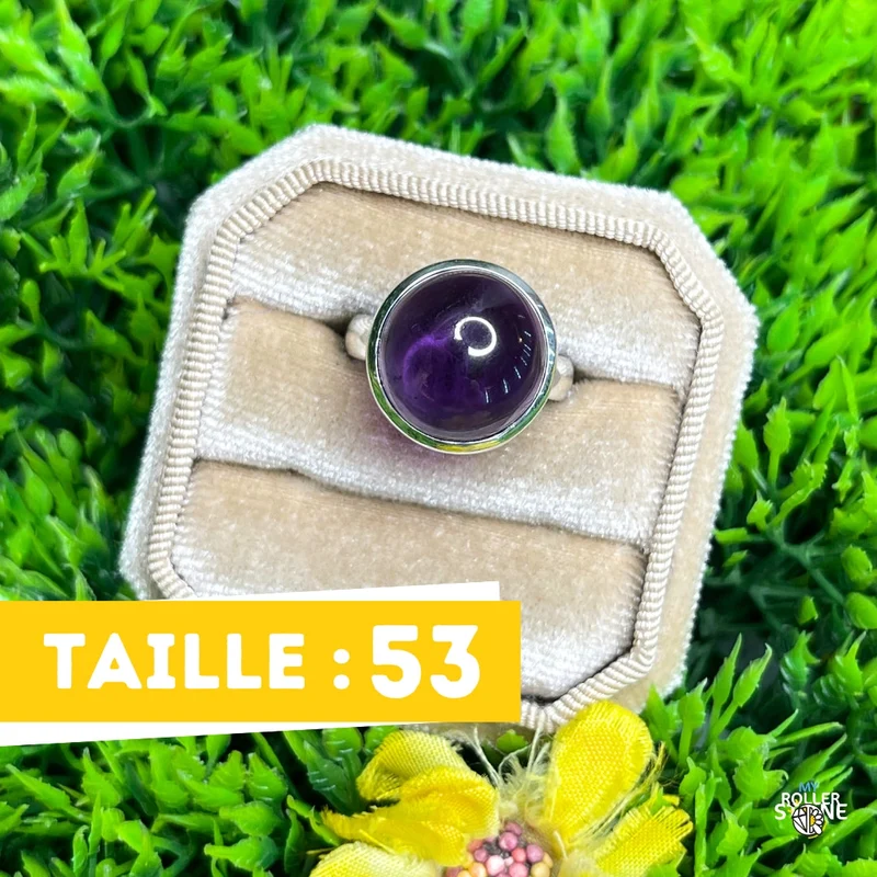 925 Silber Amethyst Ring #120