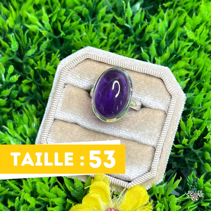 925 Silber Amethyst Ring #125