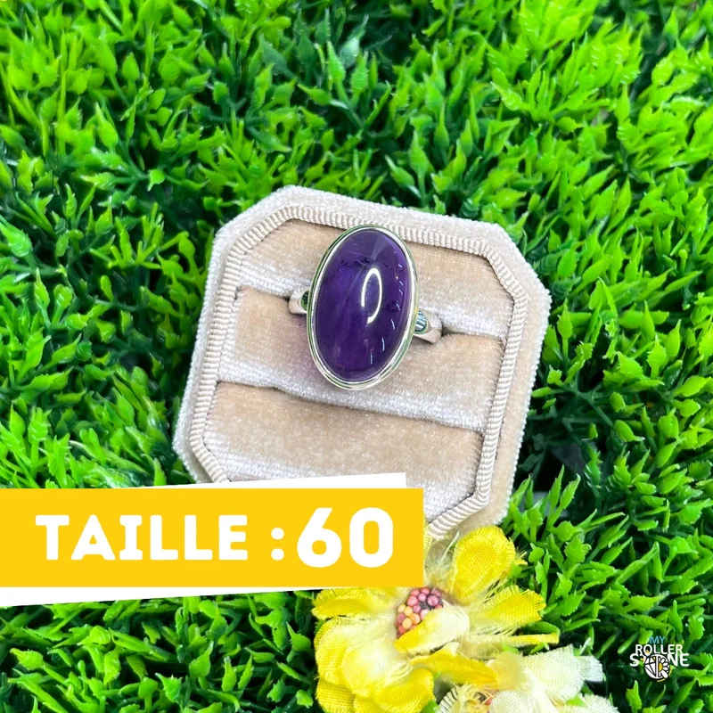 925 Silber Amethyst Ring #85