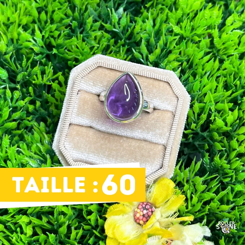 925 Silber Amethyst Ring #84