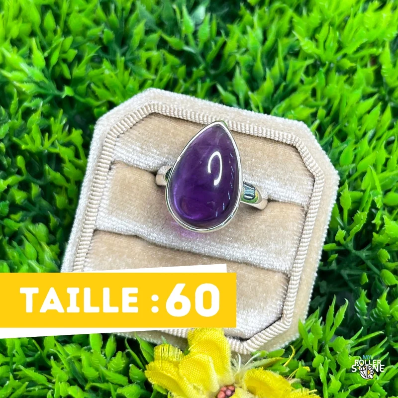 925 Silber Amethyst Ring #88