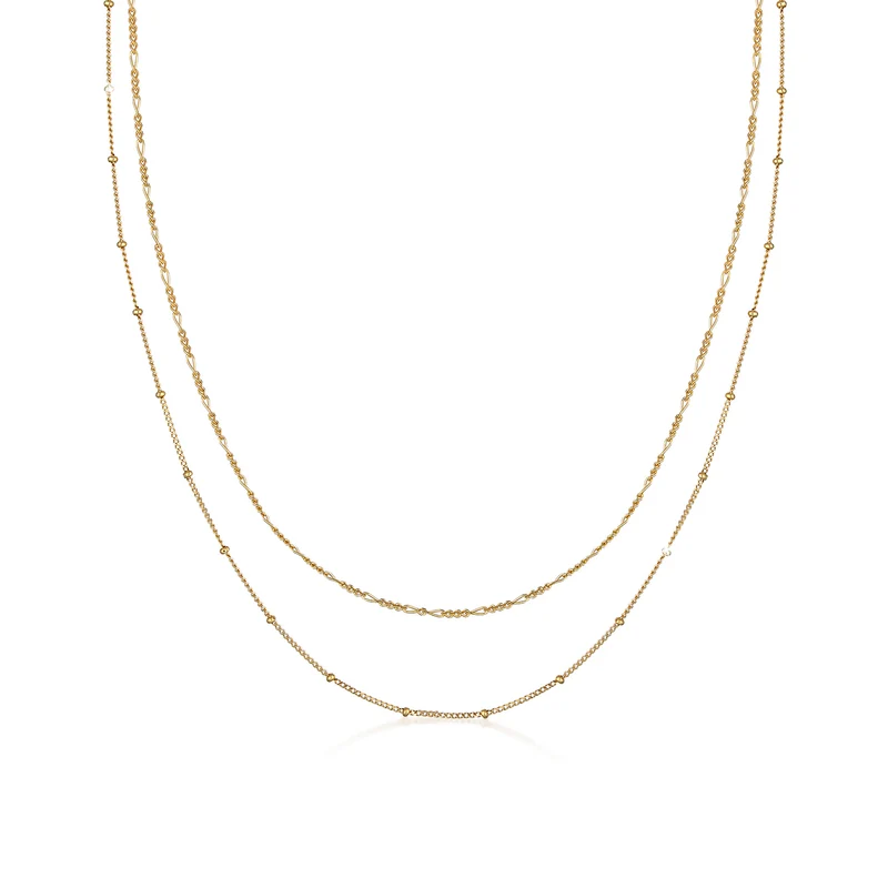 Choker 2er Set Kugel- & Figarokette