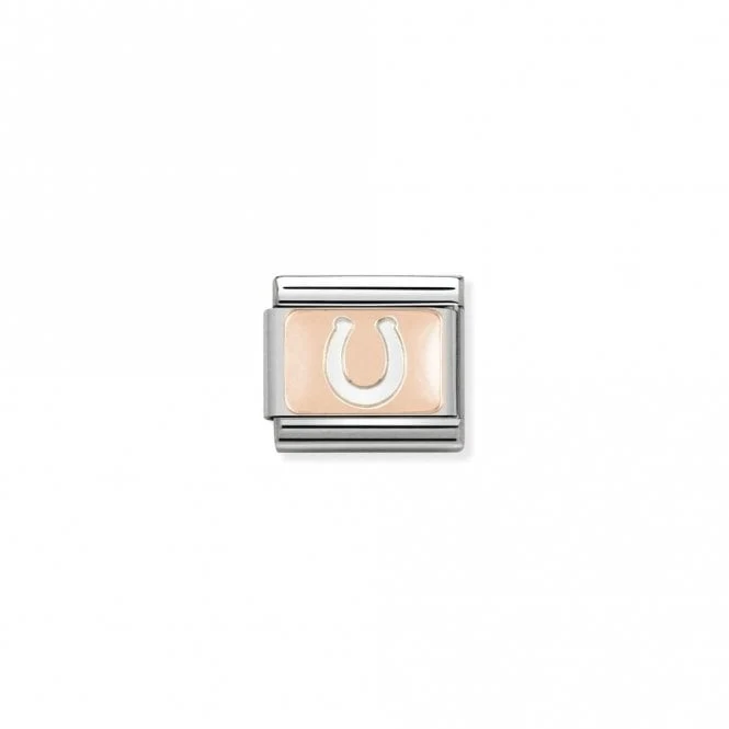 Classic Rose Gold Horseshoe Good Luck Charms