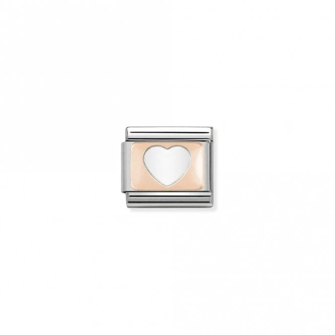 Classic Rose Gold Heart Love & Hearts Charms