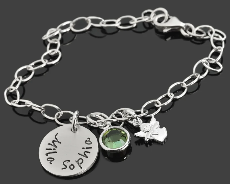 KINDERSCHMUCK GRAVUR, TAUFSCHMUCK MIT GRAVUR, ENGEL SCHMUCK