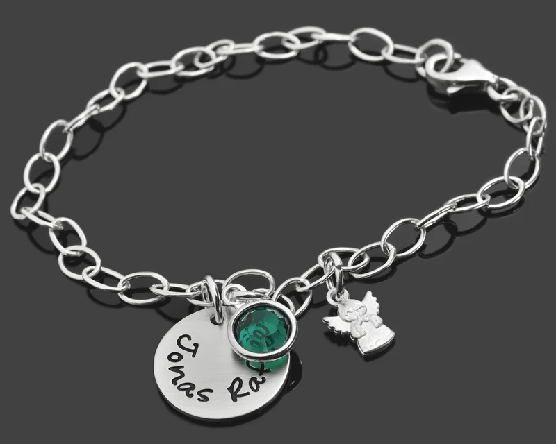 KINDERSCHMUCK GRAVUR, TAUFSCHMUCK MIT GRAVUR, NAMENSSCHMUCK, ENGEL