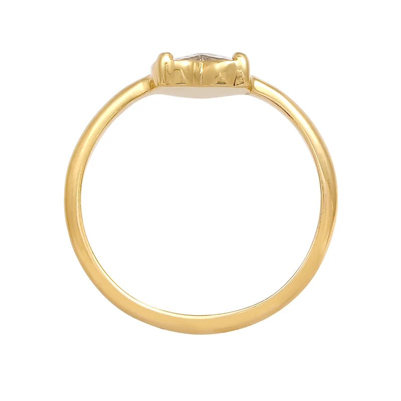 Ring Herz | Kristall (Weiß)