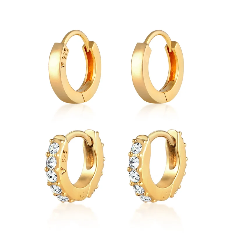 Ohrringset | Mit Kristallen von Swarovski® (Weiß)