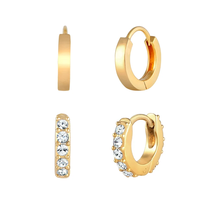 Ohrringset | Mit Kristallen von Swarovski® (Weiß)