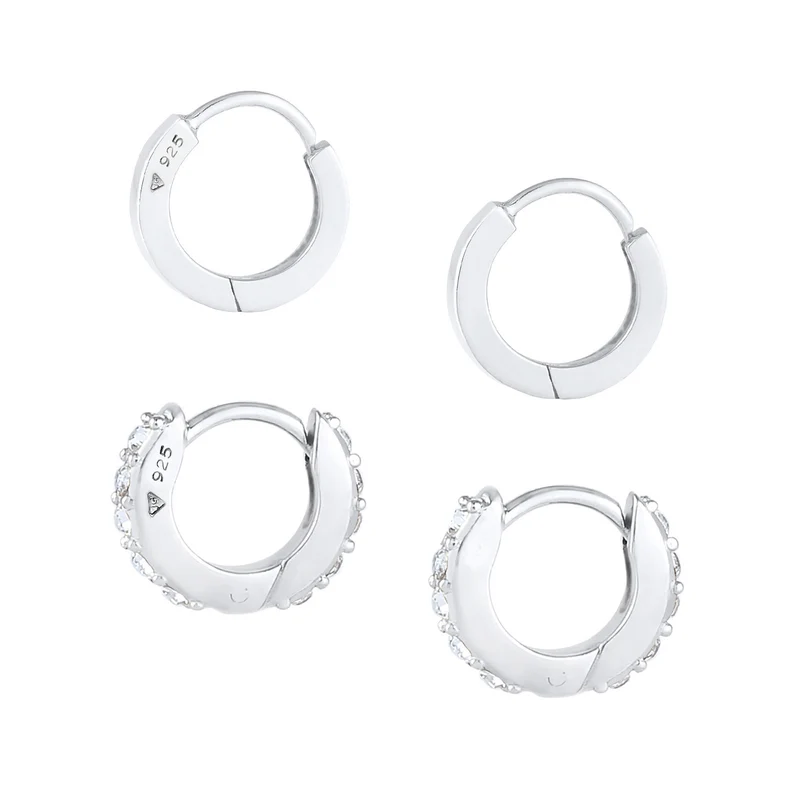 Ohrringset | Mit Kristallen von Swarovski® (Weiß)