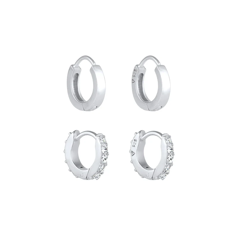 Ohrringset | Mit Kristallen von Swarovski® (Weiß)