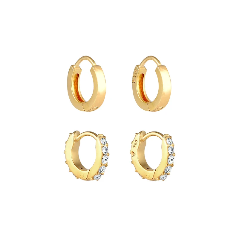 Ohrringset | Mit Kristallen von Swarovski® (Weiß)